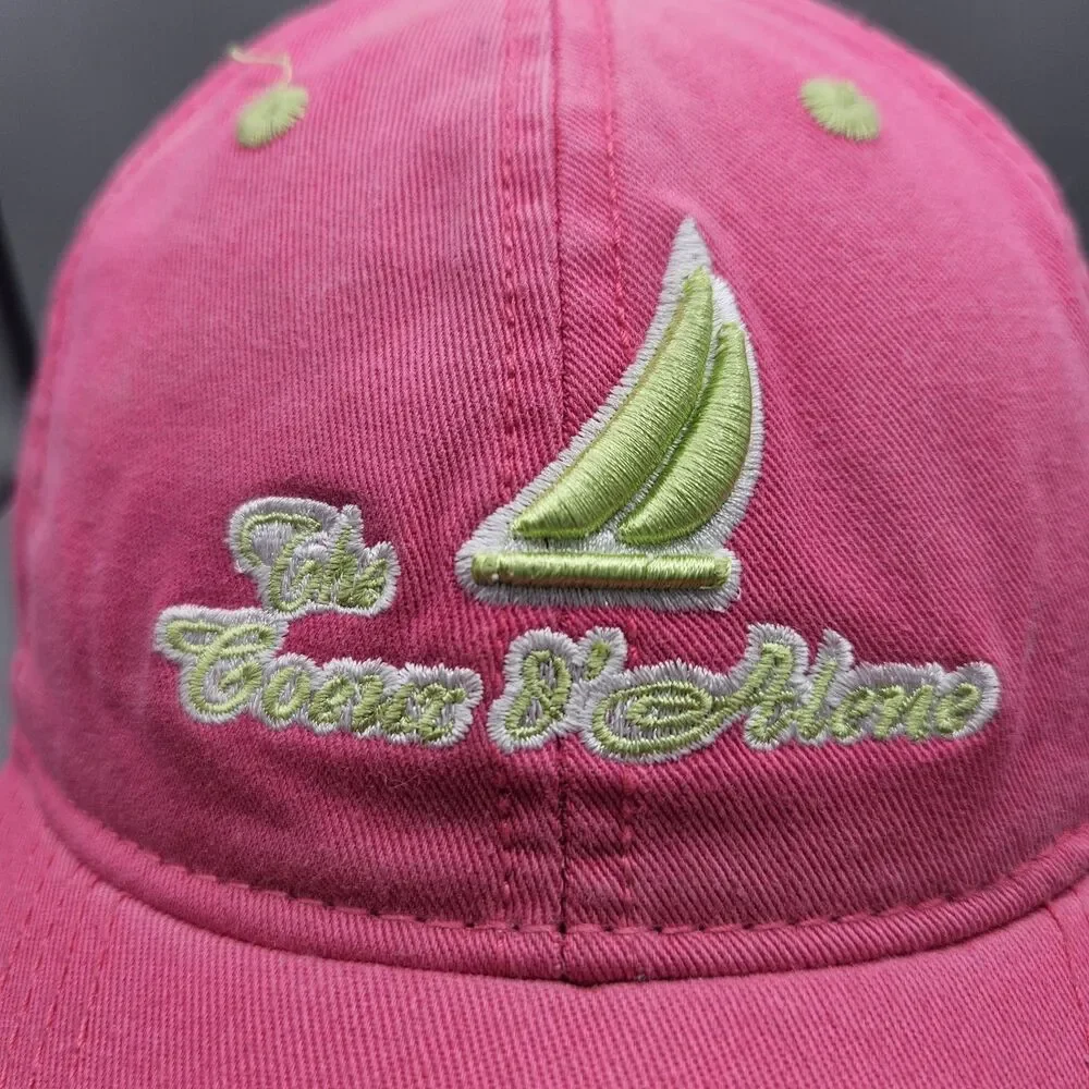 Coeur D'Alene CDA Idaho Pink Hat Dad Cap Adjustable Sail Souvenir